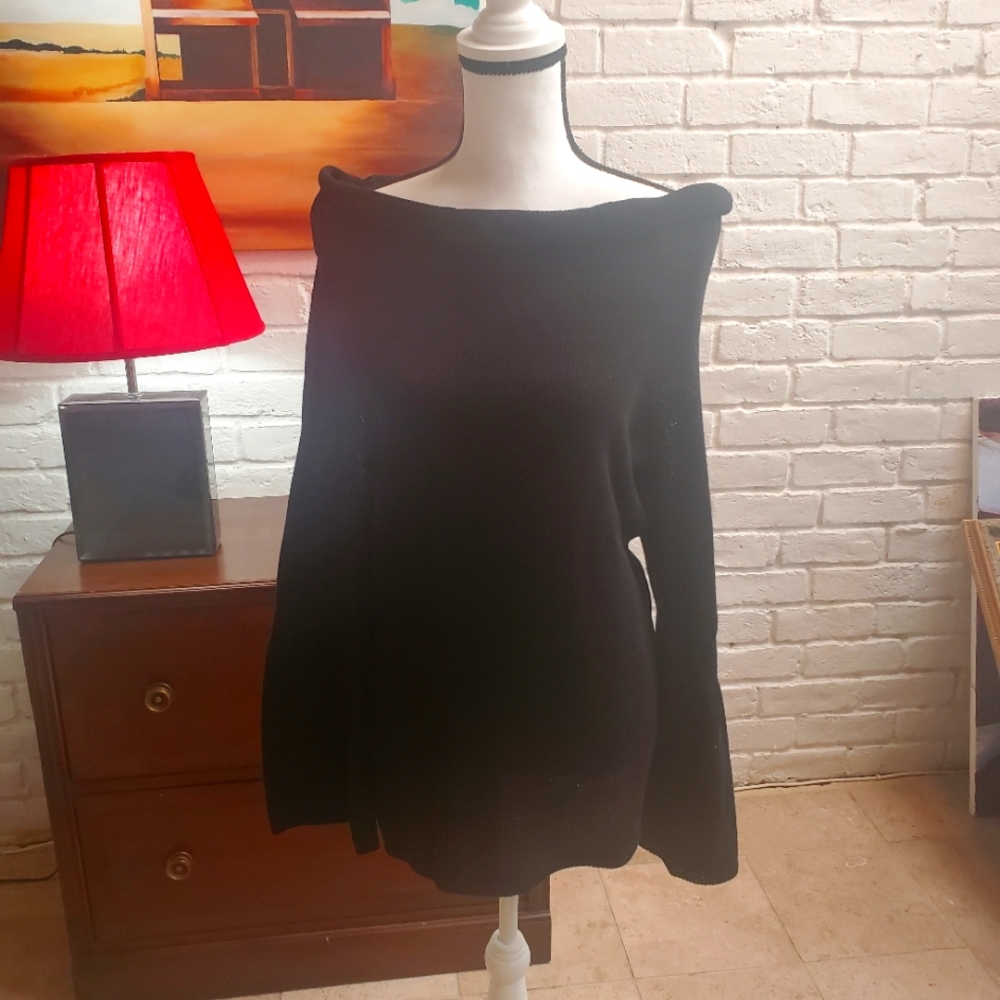 Black long sweater
